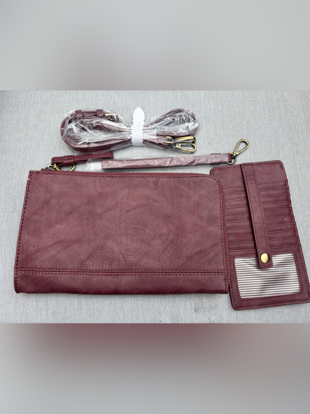 Joy Susan Karina Convertible Wristlet Crossbody Clutch & Card Wallet set